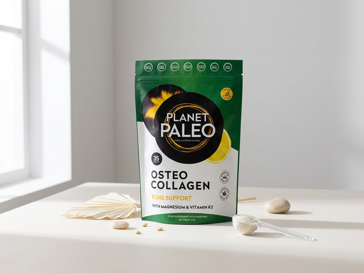 Planet Paleo Osteo Collagen – hydrolyzovaný hovězí kolagen s hořčíkem a K2 MK-7