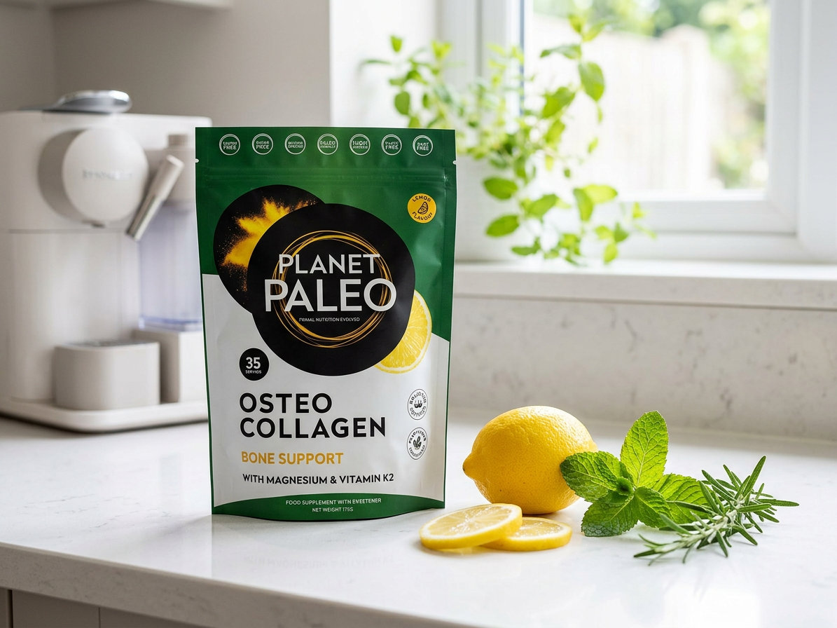 Planet Paleo Osteo Collagen – hydrolyzovaný hovězí kolagen s hořčíkem a K2 MK-7