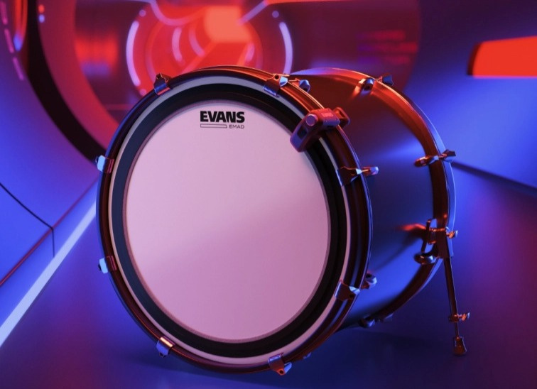 Evans EMAD Clear Bass 22" - Blana na bubon
