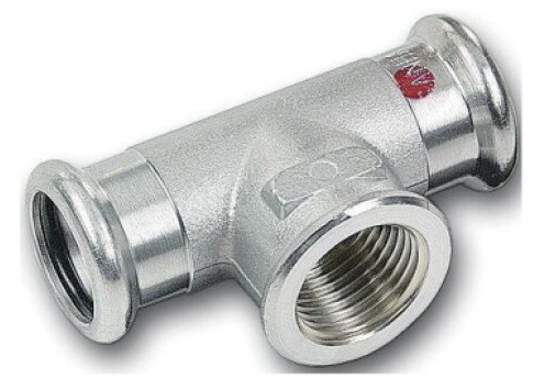 T-kus 35x1/2"x35 uhlíková oceľ voda vnut.z