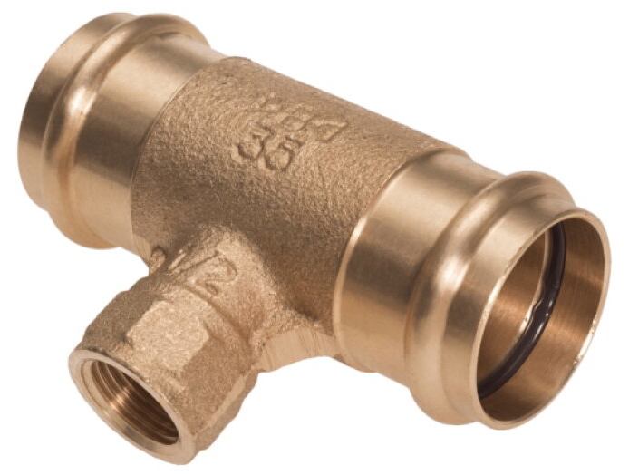 T-kus 22x3/4"x22 bronz lisovacia voda vnut.z