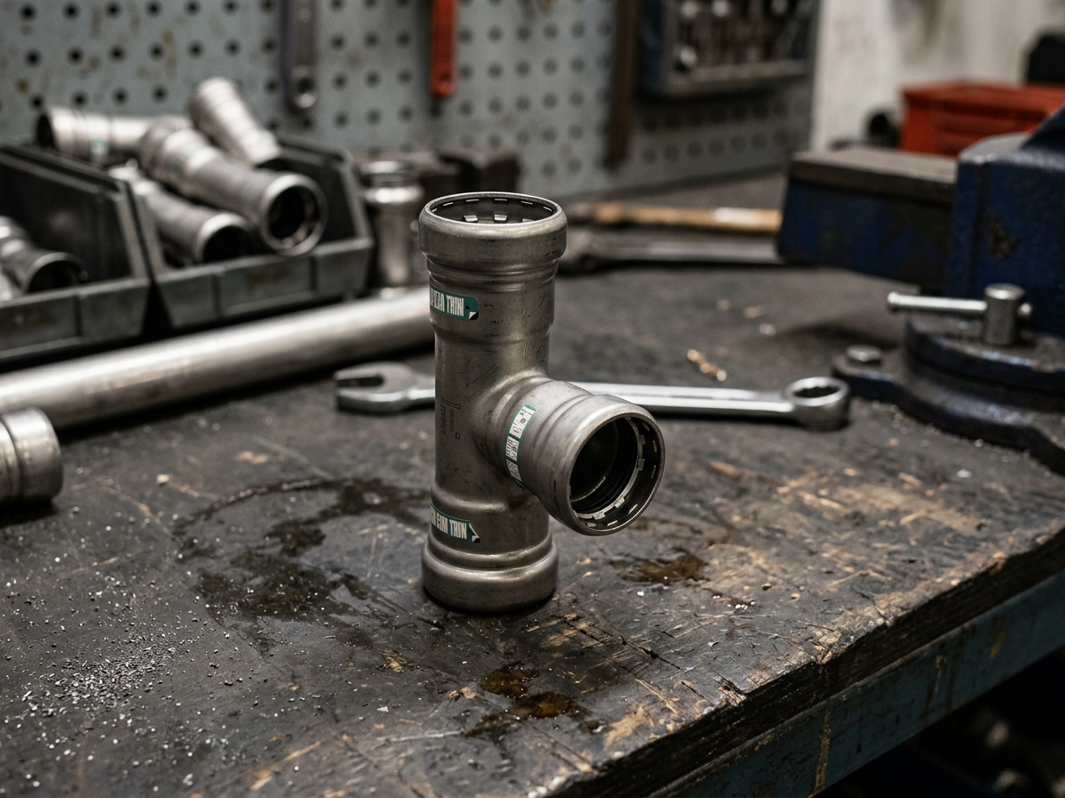 T-kus 5/4"x1/2"x5/4" Heavy Steel voda