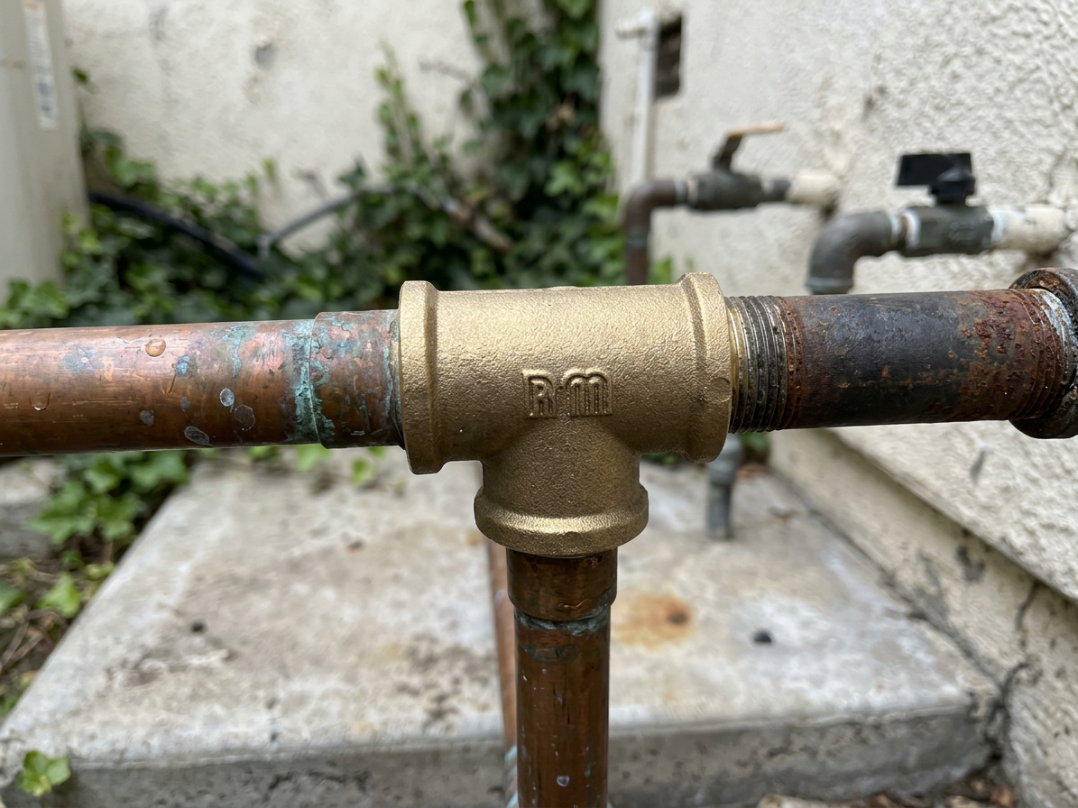 T-kus 1/2" mosadz