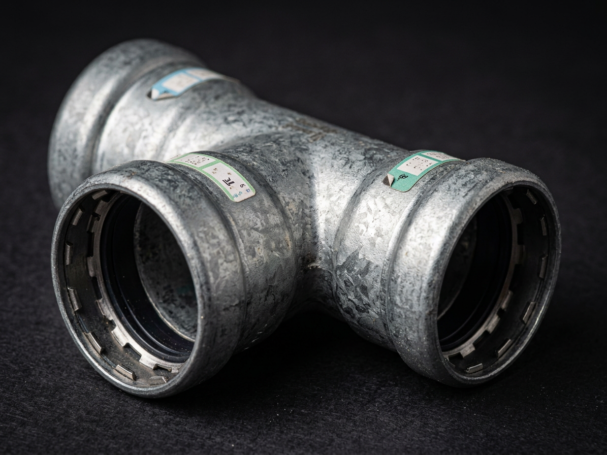 T-kus 3/4"x1/2"x3/4" Heavy Steel plyn