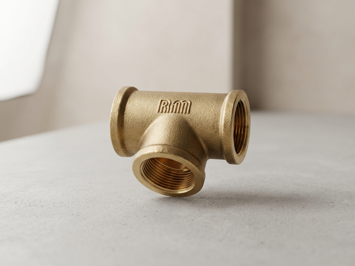 T-kus 3/8" mosadz