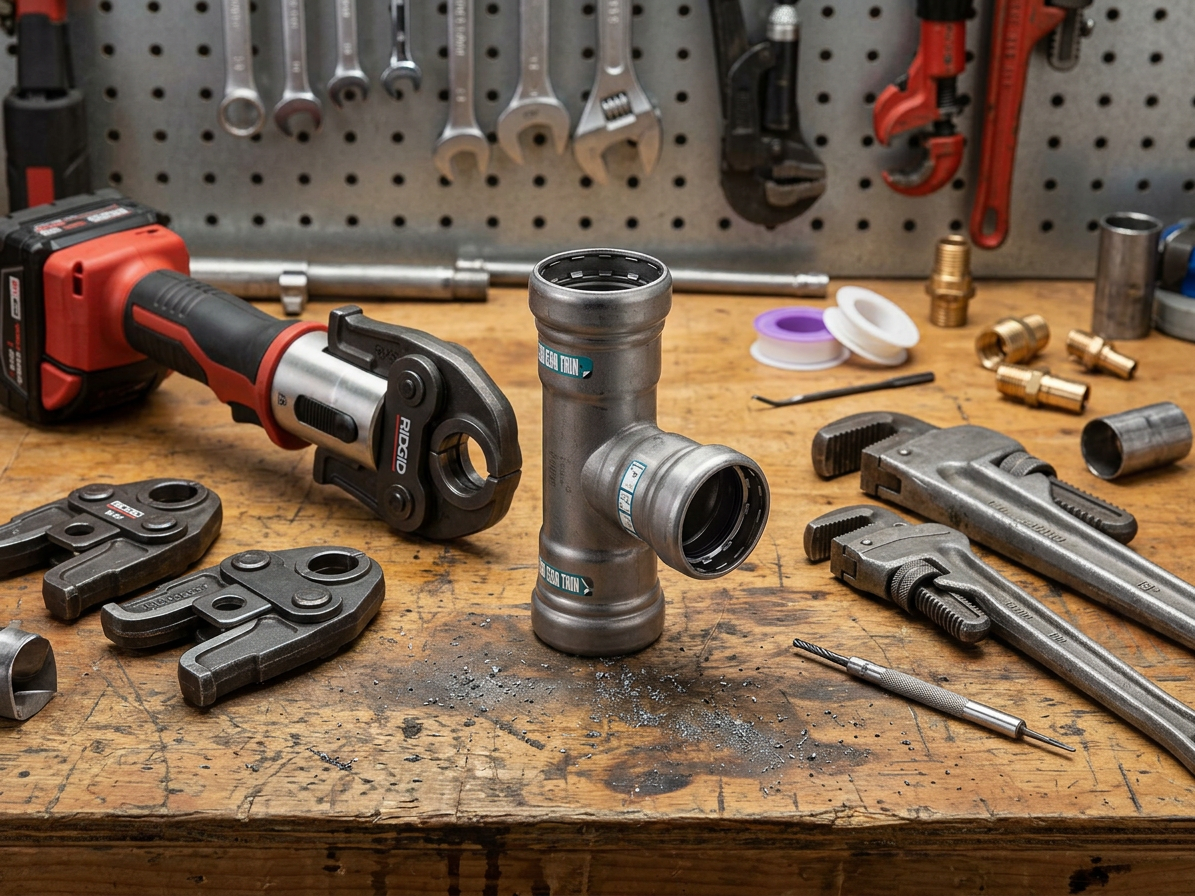 T-kus 6/4"x5/4"x6/4" Heavy Steel voda