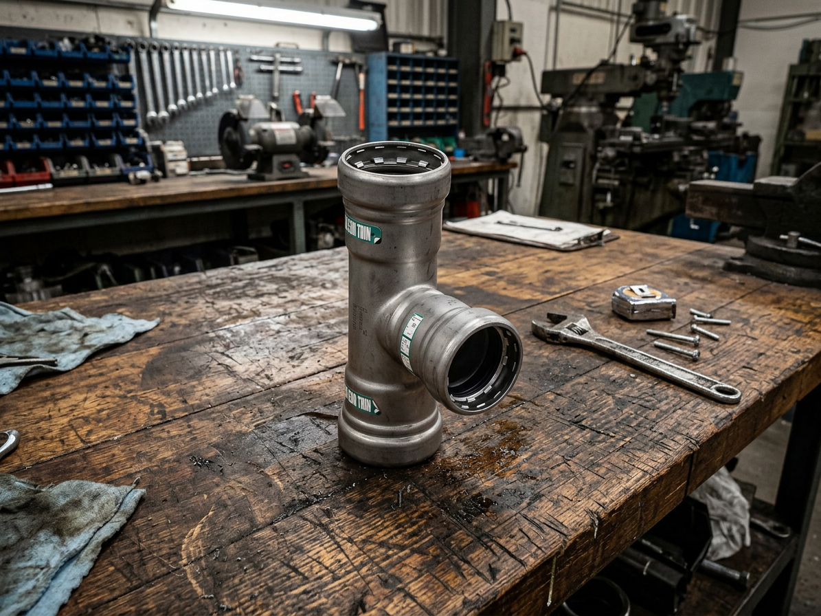 T-kus 6/4"x1"x6/4" Heavy Steel voda