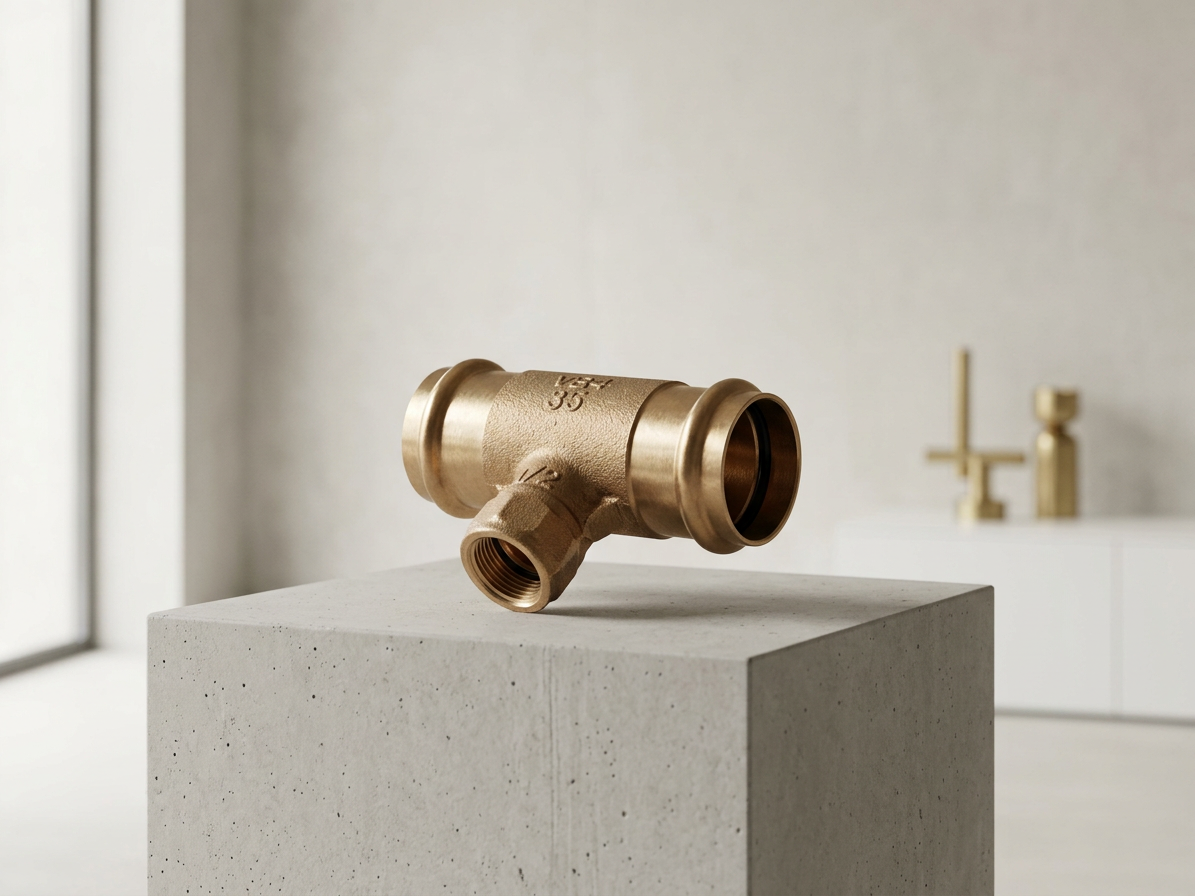 T-kus 42x1/2"x42 bronz lisovacia voda vnut.z