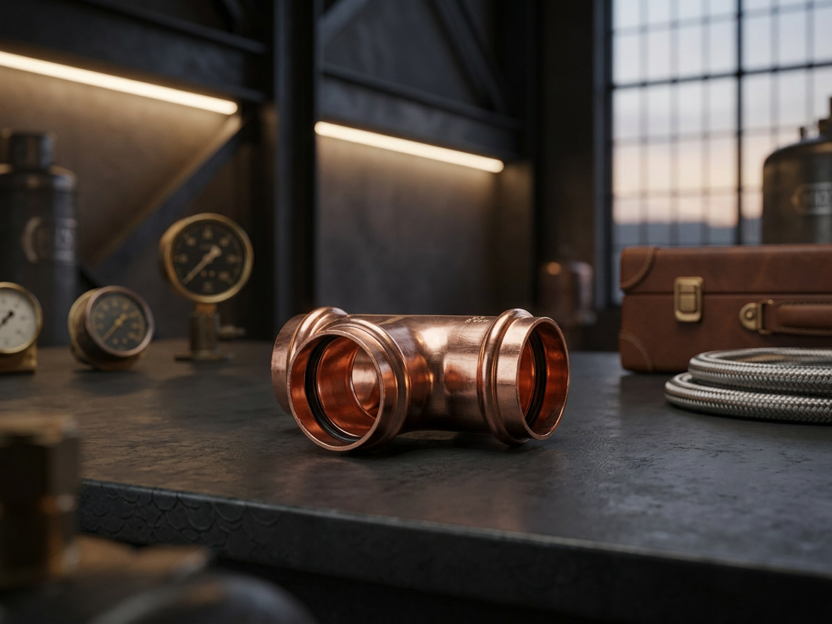 T-kus 42x22x42 meď lisovacia voda