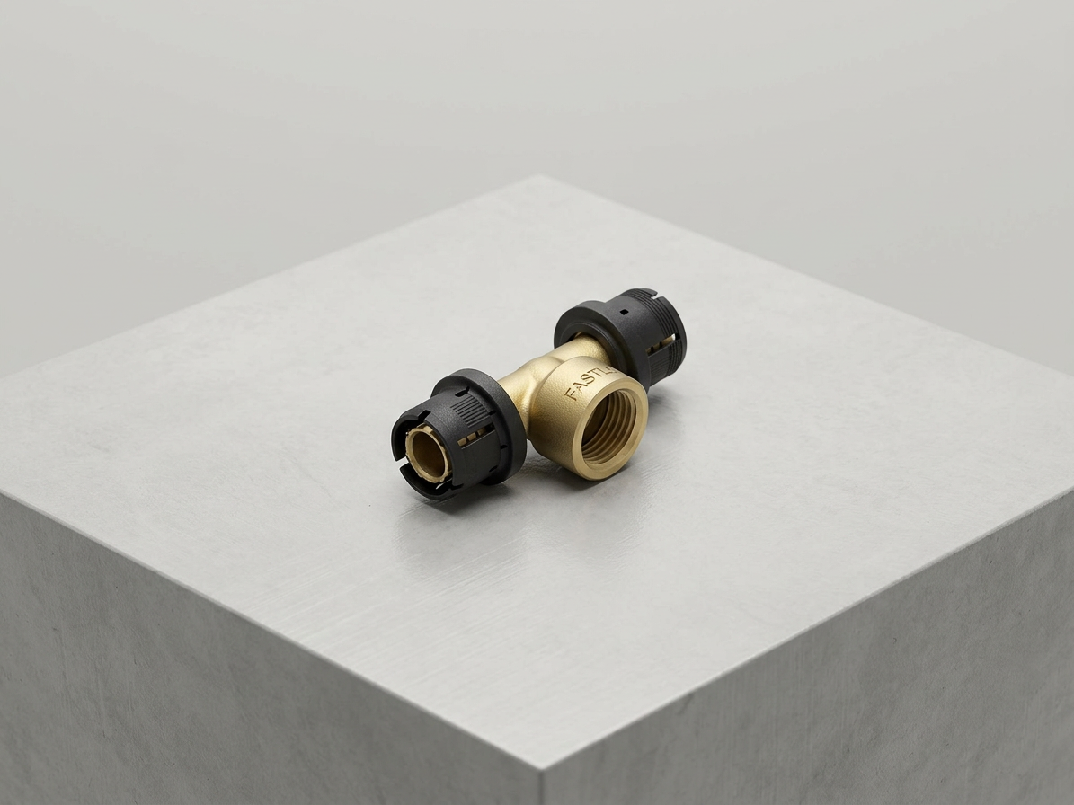 T-kus 32x1"x32 FASTLOC mosadz/plast voda vnut.z
