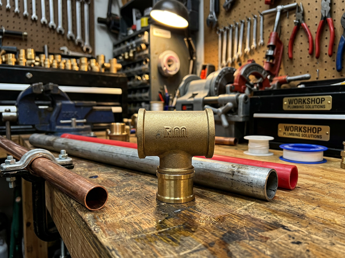 T-kus 6/4"x1"x6/4" mosadz redukovaný