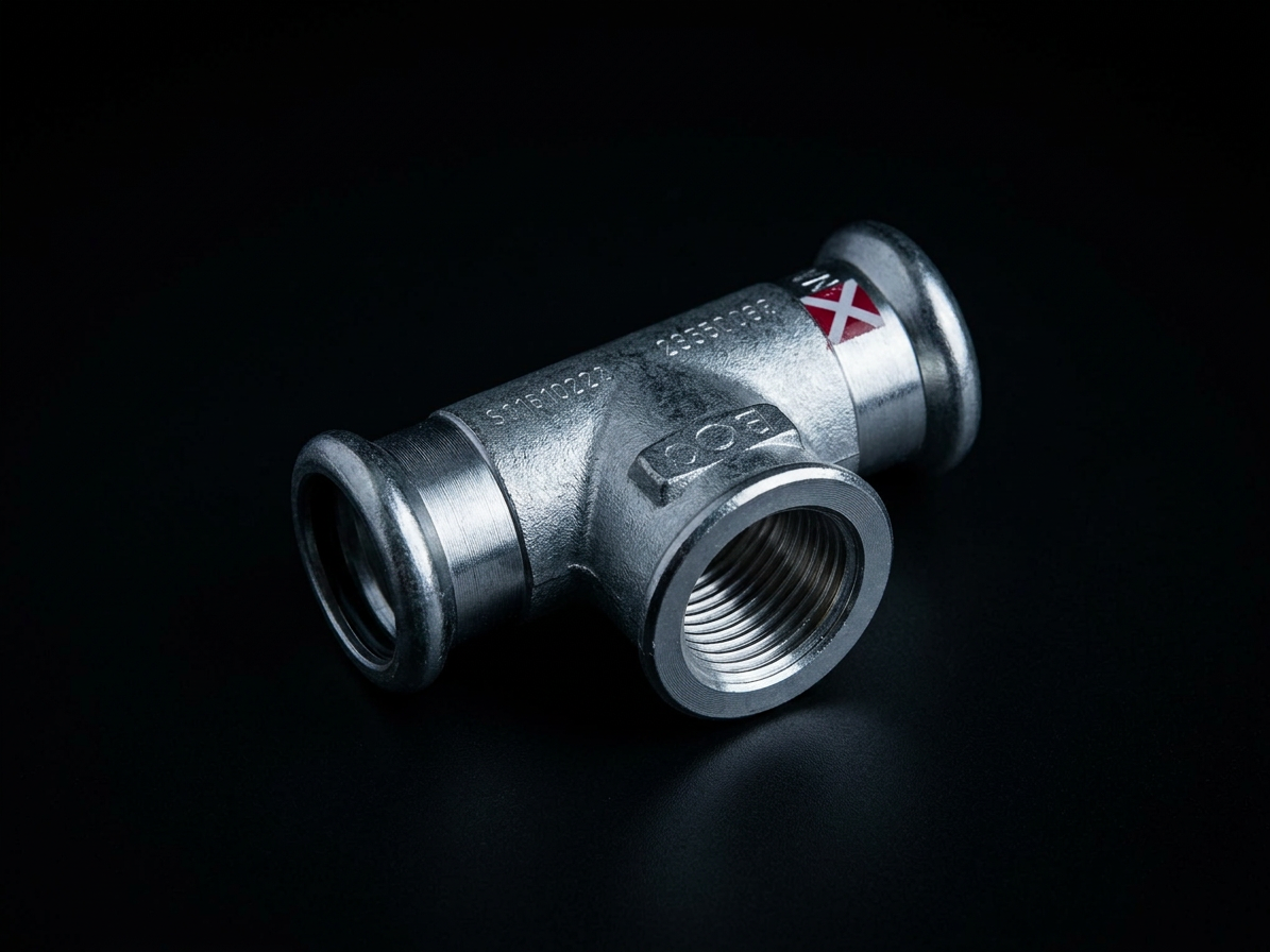T-kus 22x1/2"x22 uhlíková oceľ voda vnut.z