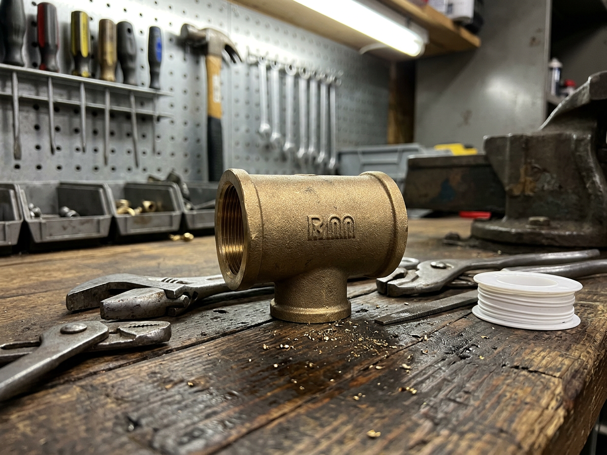 T-kus 2"x5/4"x2" mosadz redukovaný