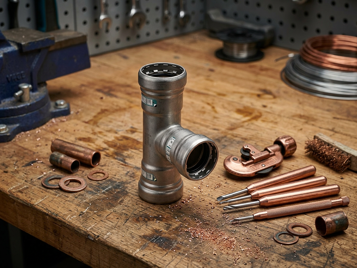 T-kus 3/4"x1/2"x3/4" Heavy Steel plyn