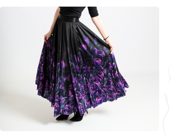 Rozdíl mezi střihy dlouhých sukní