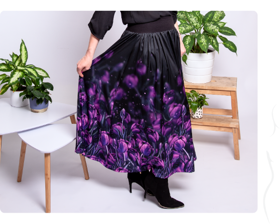 Rozdíl mezi střihy dlouhých sukní