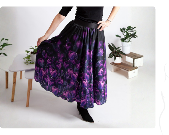 Rozdíl mezi střihy dlouhých sukní