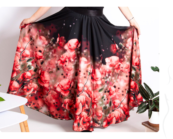 Rozdíl mezi střihy dlouhých sukní