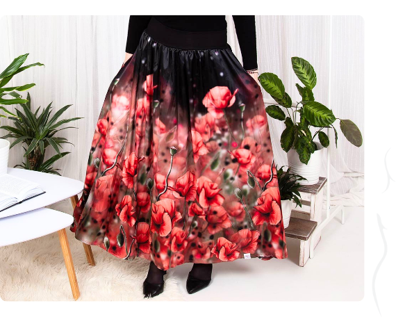 Rozdíl mezi střihy dlouhých sukní