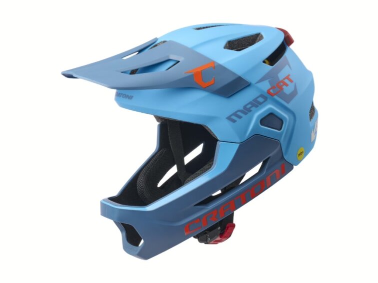 Dětská helma Cratoni MadCat Mips blue matt