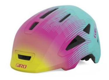 Dětská helma Giro Scamp II matte teal/pink towers