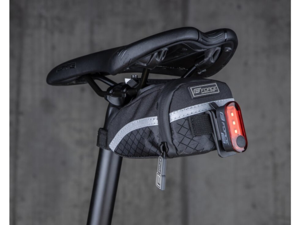 brašna pod sedlo FORCE RIDE klick černá S