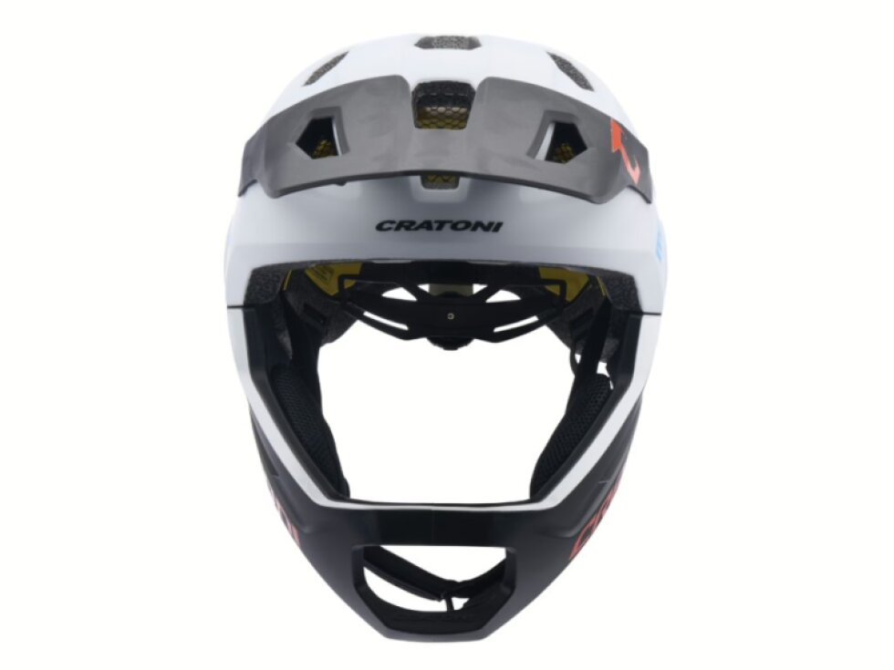 Dětská helma Cratoni MadCat Mips white/black matt