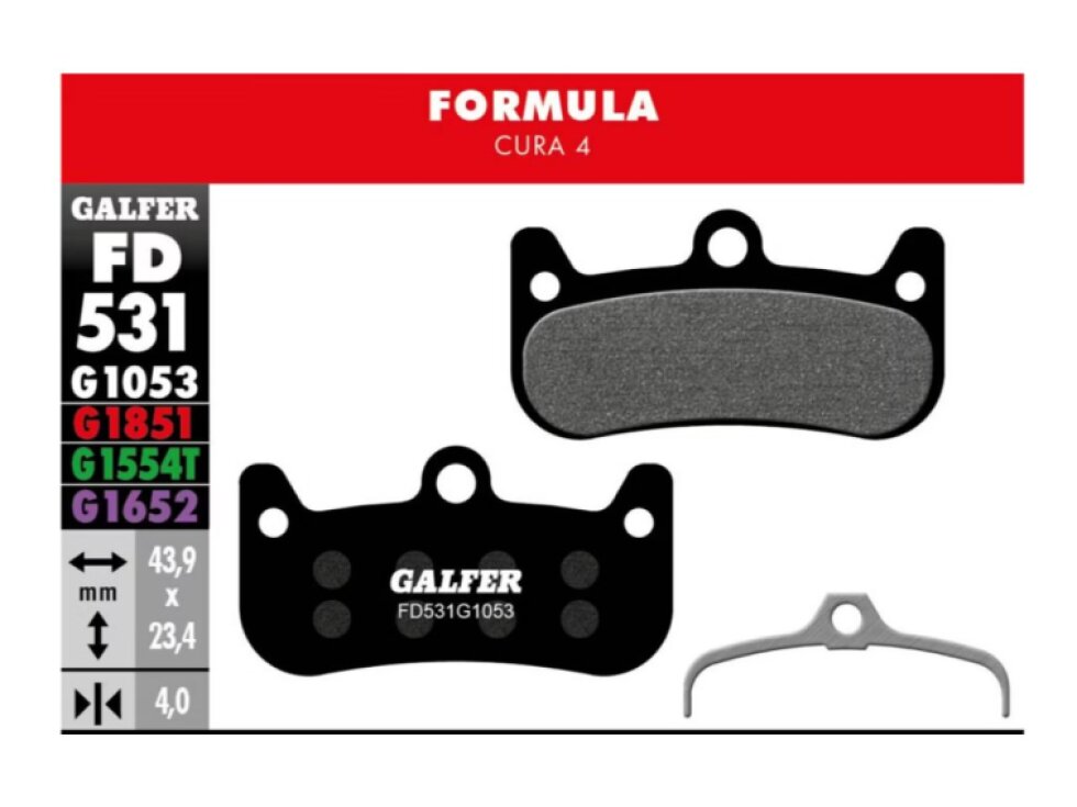 Brzdové destičky Galfer FD531 Performance černé