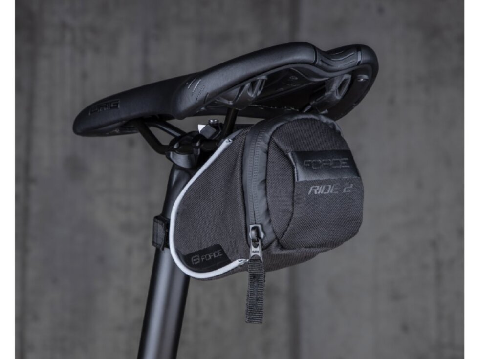 brašna pod sedlo FORCE RIDE 2 klick,černá M