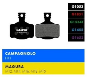 Brzdové destičky Galfer FD436 Performance černé