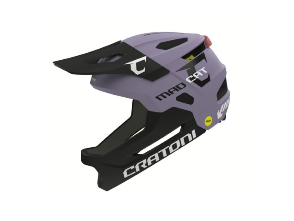Dětská helma Cratoni MadCat Mips purple-black matt