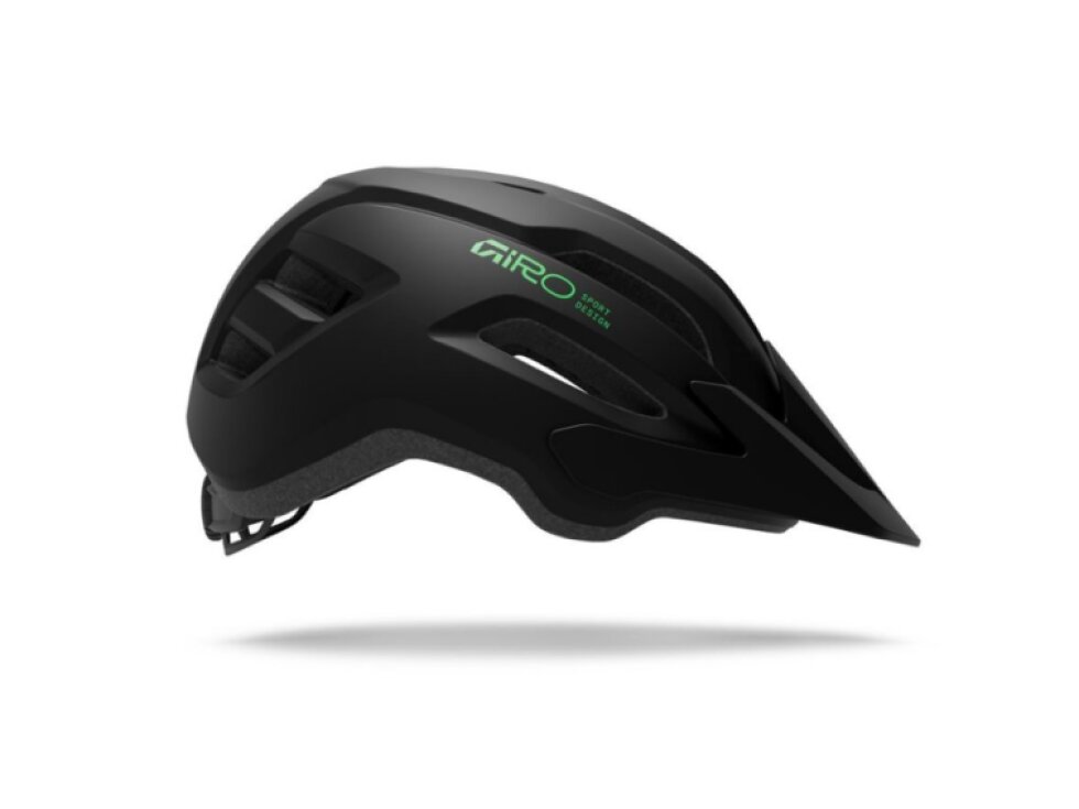 Helma Giro Fixture II Mips Youth Mat Black/Viv.Grn