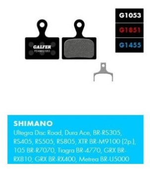 Brzdové destičky Galfer FD496 Performance černé