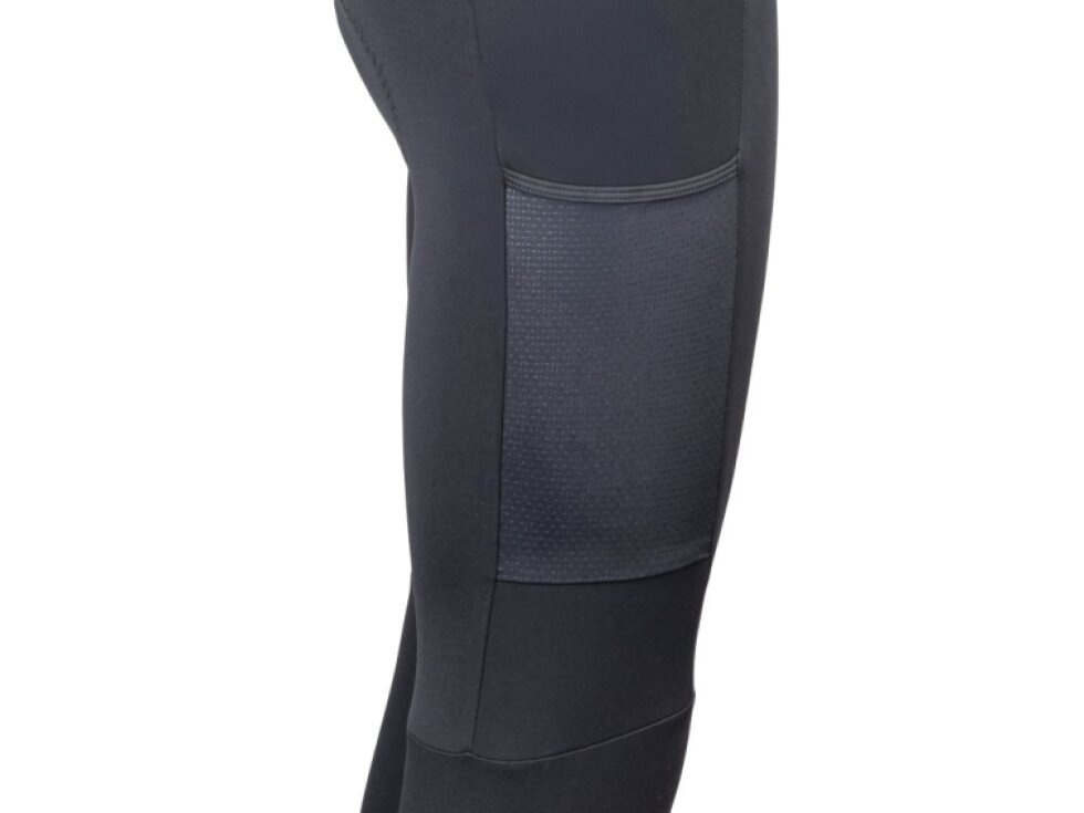 kalhoty F ENDLESS se šráky a vložkou, černé pánské