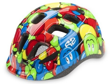 Dětská helma R2 Bunny lesklá neon zelená,modrá,čer