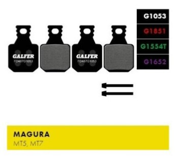 Brzdové destičky Galfer FD487 Performance černé
