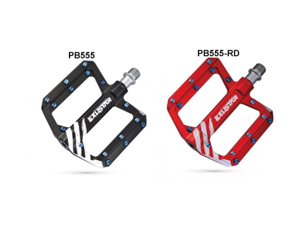 pedály EXUSTAR PB555-RD červené