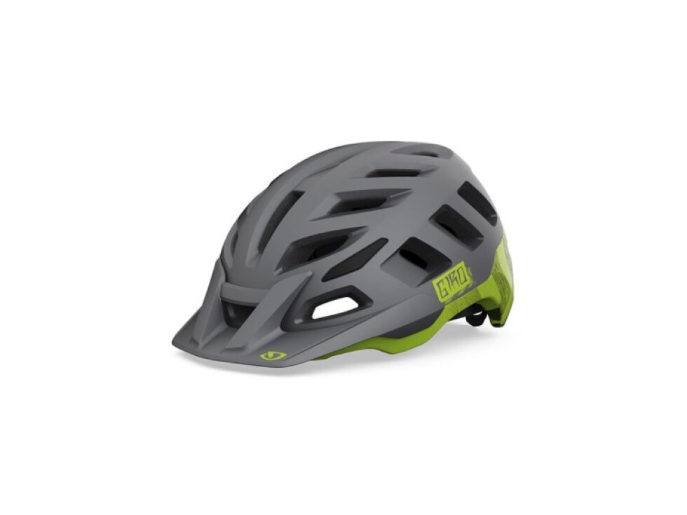 Helma Giro Radix matte metallic black/ano lime