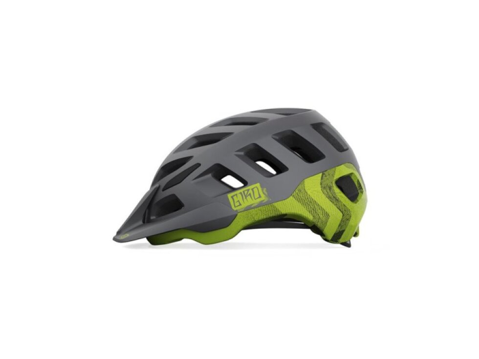 Helma Giro Radix matte metallic black/ano lime