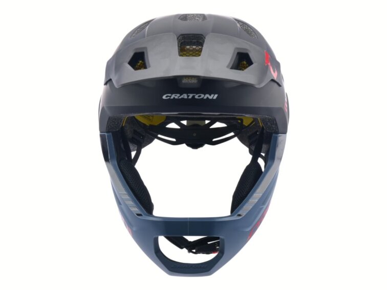 Dětská helma Cratoni MadCat Mips gunmetal-red matt