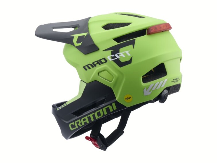 Dětská helma Cratoni MadCat Mips lime-black matt