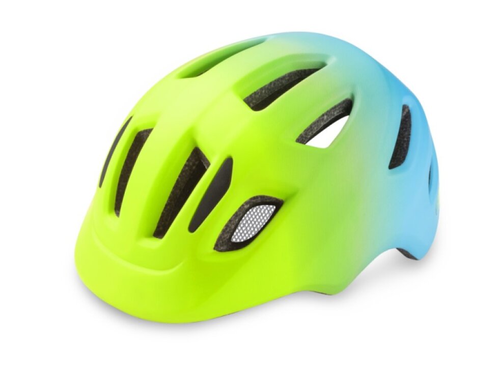 Dětská helma R2 Pump matná neon žlutá/modrá