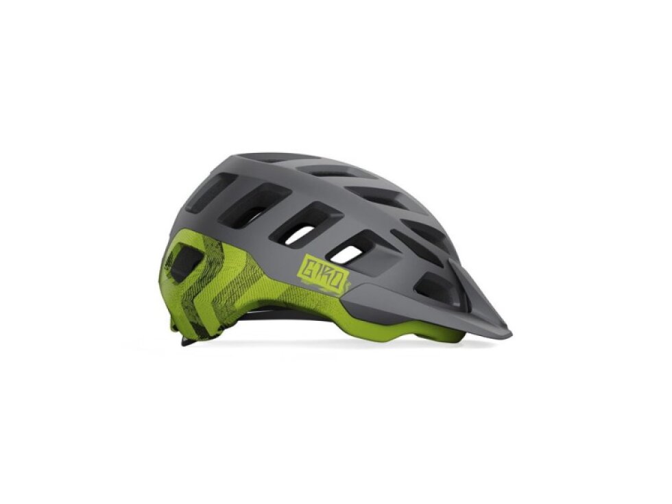 Helma Giro Radix matte metallic black/ano lime