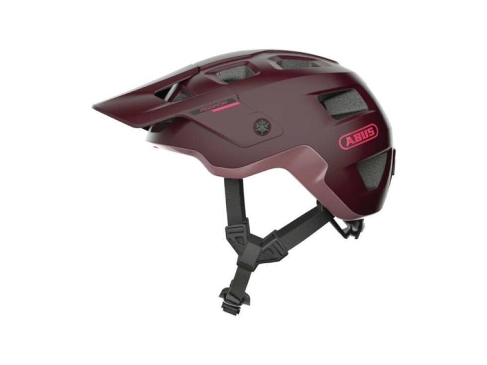 Cyklistická helma Abus Modrop wildberry red