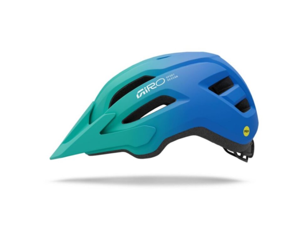 Helma Giro Fixture II Mips Youth Mat Aqua Grn/Blue