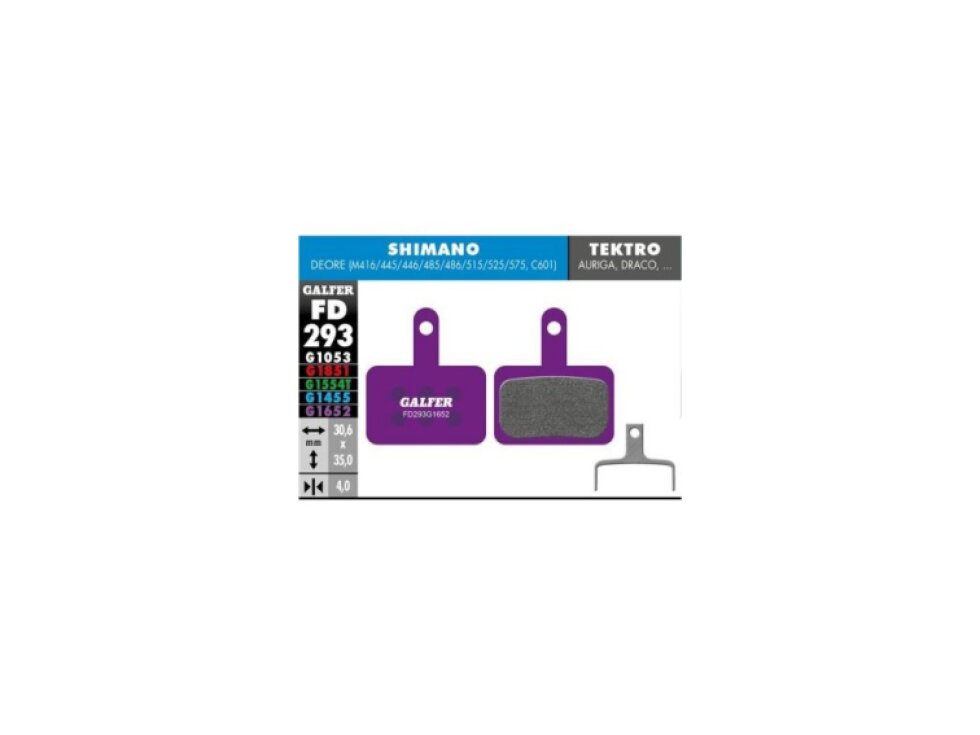 Brzdové destičky Galfer FD293 E-Bike fialové