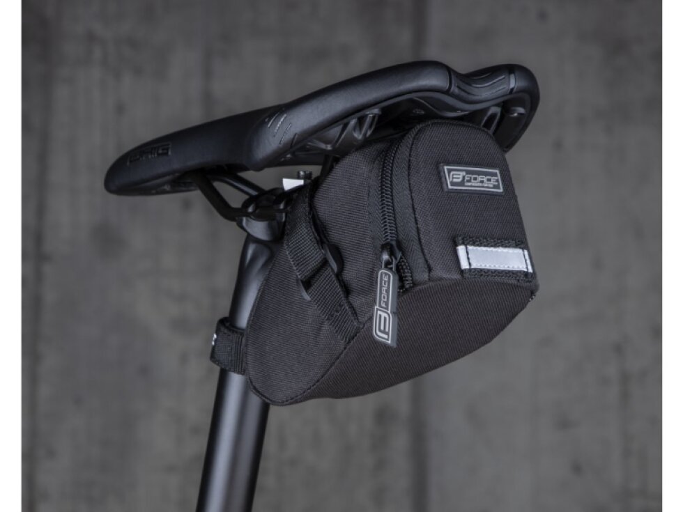 brašna pod sedlo FORCE ZIP suchý zip černá M