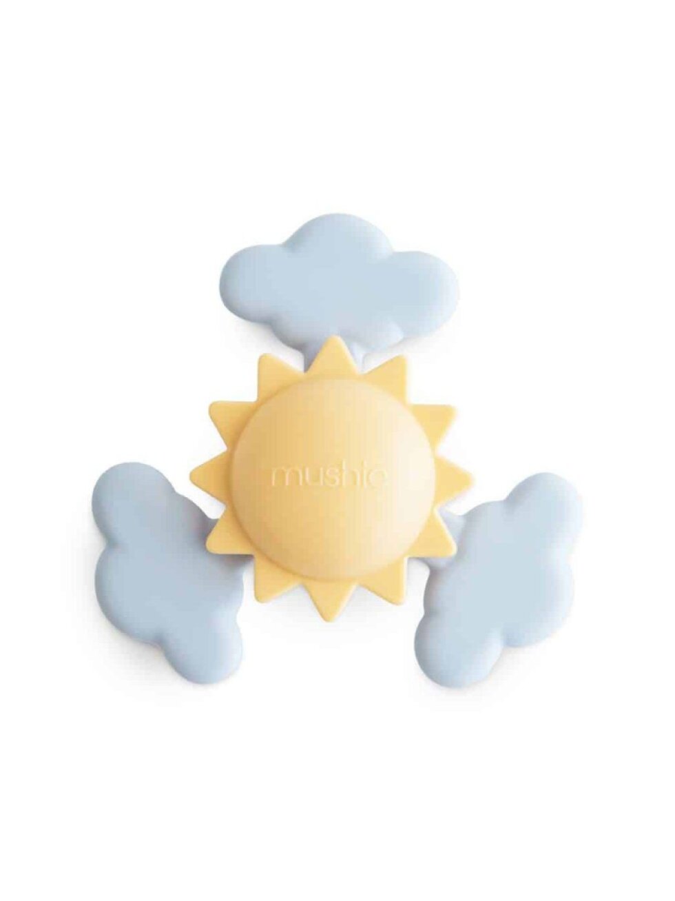 MUSHIE Spinner hračka s přísavkou Sunshine