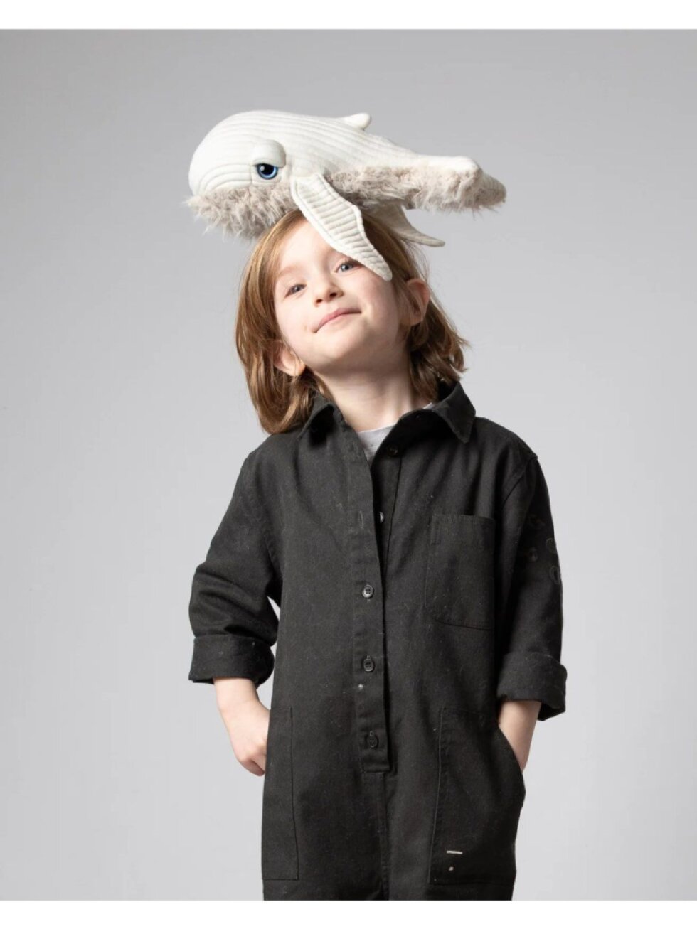 Plyšová hračka BigStuffed - Velryba Mini Sir Fur 30 cm