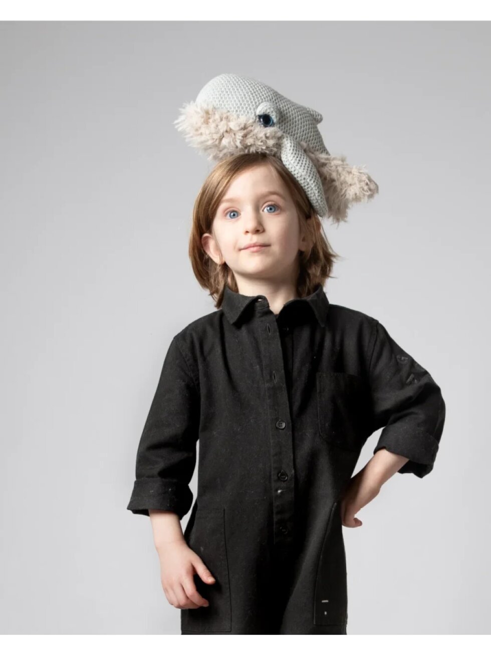 Plyšová hračka BigStuffed - Velryba Mini GrandMa Fur 30 cm